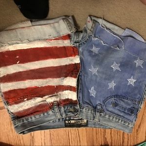 American flag shorts